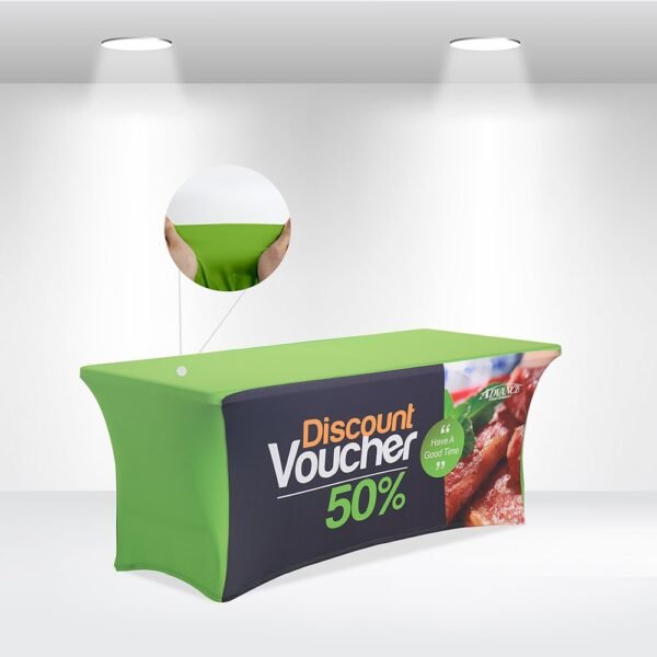 Stretch Table Covers with Open Back - Image 3
