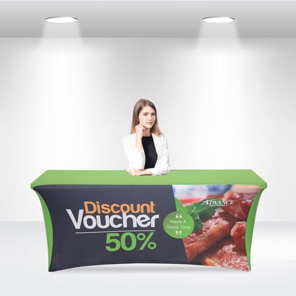 Stretch Table Covers with Open Back - Image 2