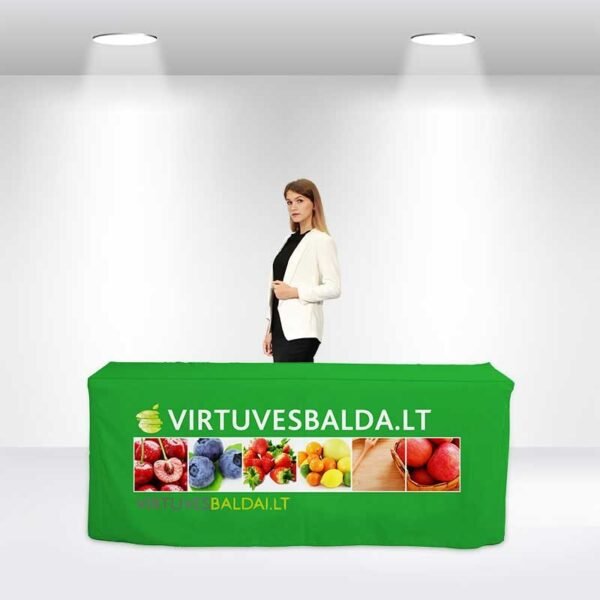 Fitted Table Covers Back with Slits - Image 2