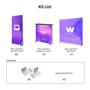 Tradeshow SEG Modular Lightbox Display Kit A
