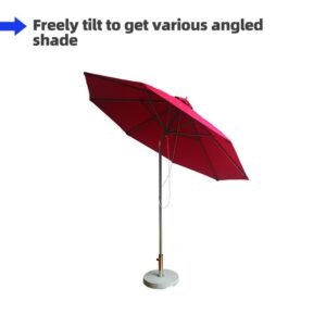 2.7×2.7m Tilting Patio Umbrellas