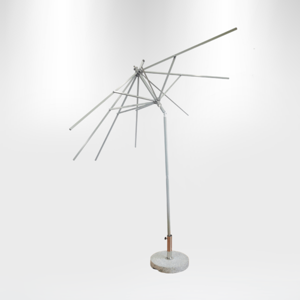 2.7x2.7m Tilting Patio Umbrellas With Valances - Image 4