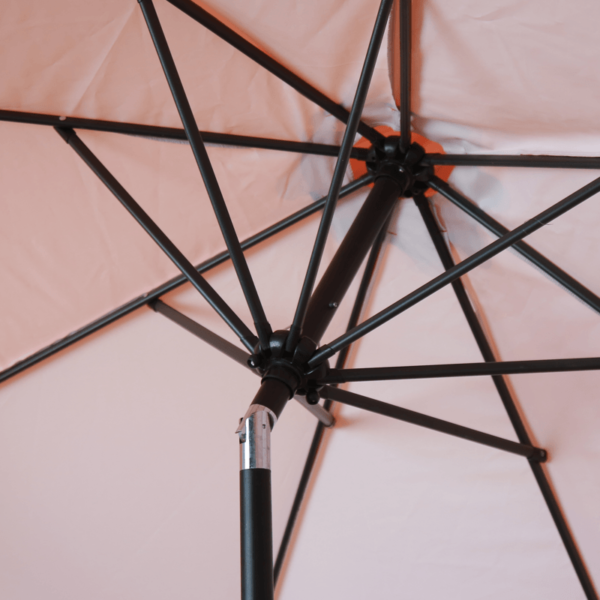 2.7x2.7m Tilting Patio Umbrellas With Valances (Iron Frame) - Image 5