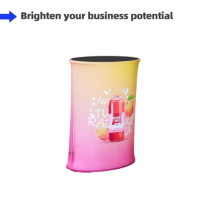 Spring Up Display Counter With Led Lights