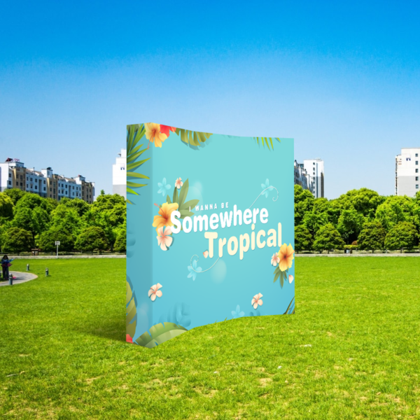 Double Sided Curved Fabric Popup Displays - Image 4