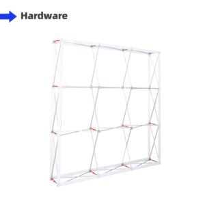 Double Sided Straight Fabric Popup Displays Frame