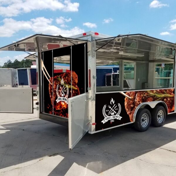 Custom Rear Trailer Curtains - Image 2