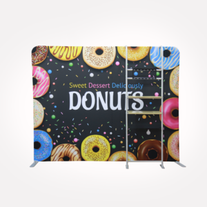 Straight Backdrop With Shelves