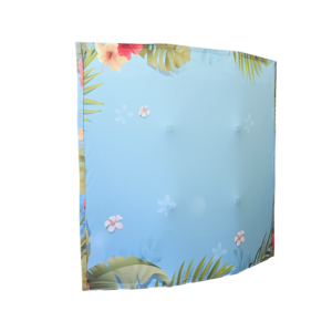 Double Sided Curved Fabric Popup Displays