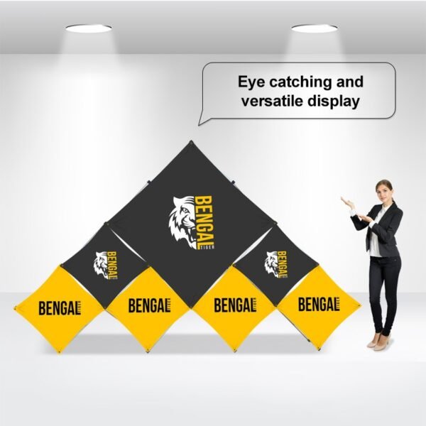 Triangular Large Floor Grid Pop Up Display - Image 2