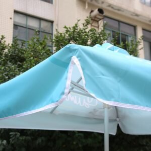 2x2m Square Patio Umbrellas With Valances